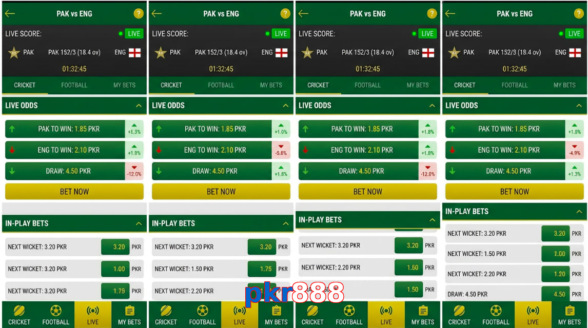 Game list for Pkr888 bet section