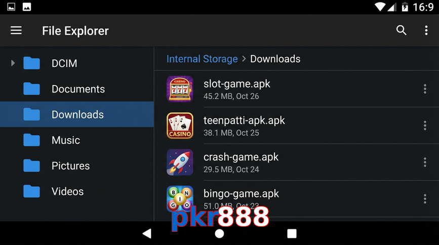 Main screen of Pkr888 gameapk page for PK players